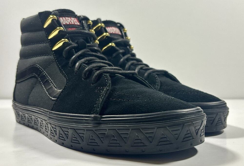Vans Sk8-hi x Marvel Black Panther Men Size 8 Rare Earth 616 VN0A38GEUBH